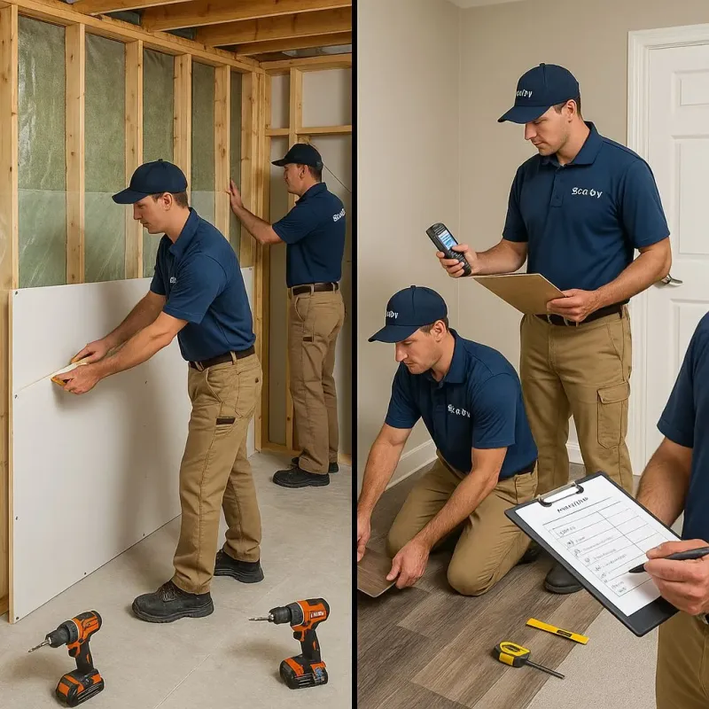 Repairs and Reconstruction process in Maringouin, LA